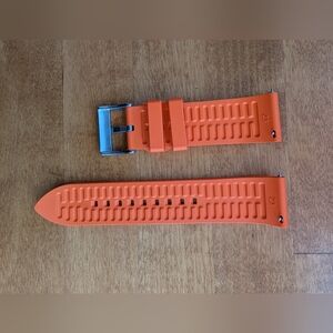 23mm orange rubber silicon watch band for Casio